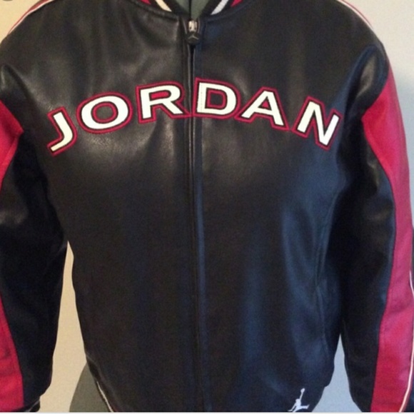 Jordan Other - JORDAN FAUX LEATHER VARSITY JACKET